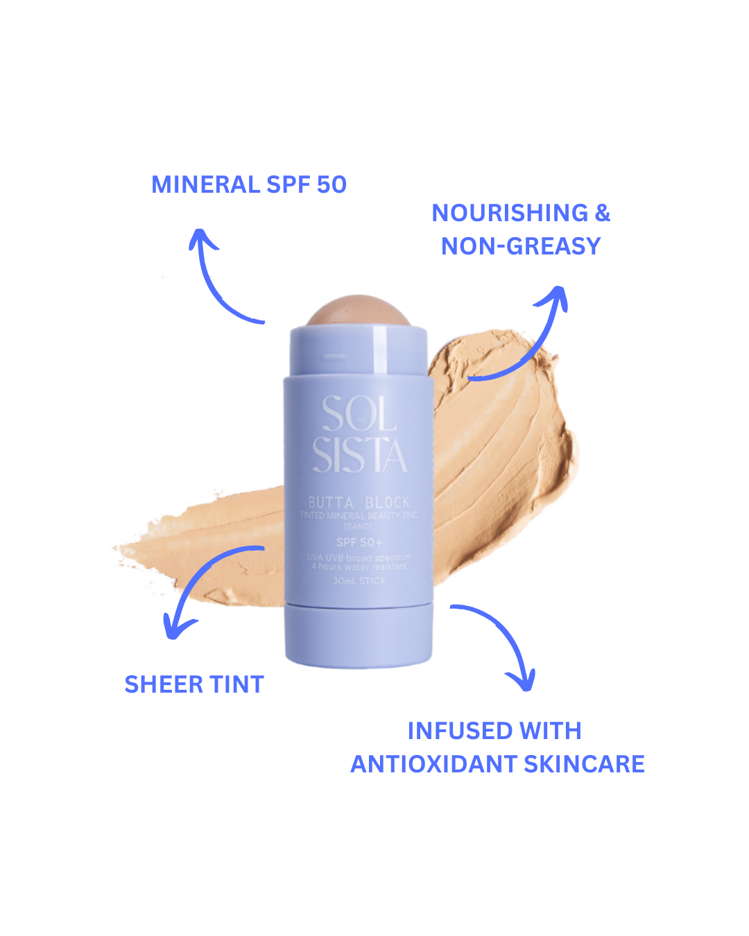 Butta Block™️ Mineral Tinted SPF50+ Sunscreen Balm